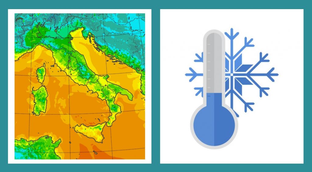temperature minime italia oggi