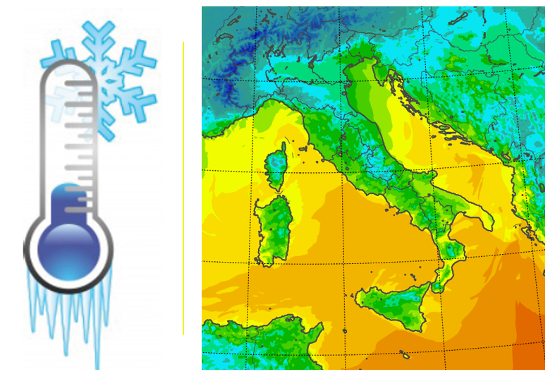 temperature minime italia oggi