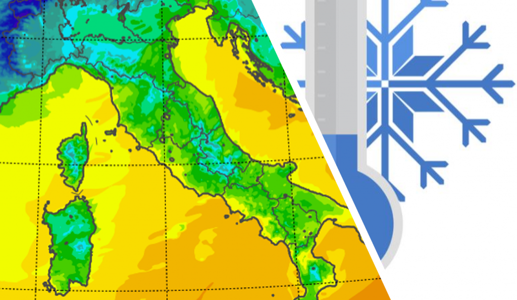 temperature minime italia oggi