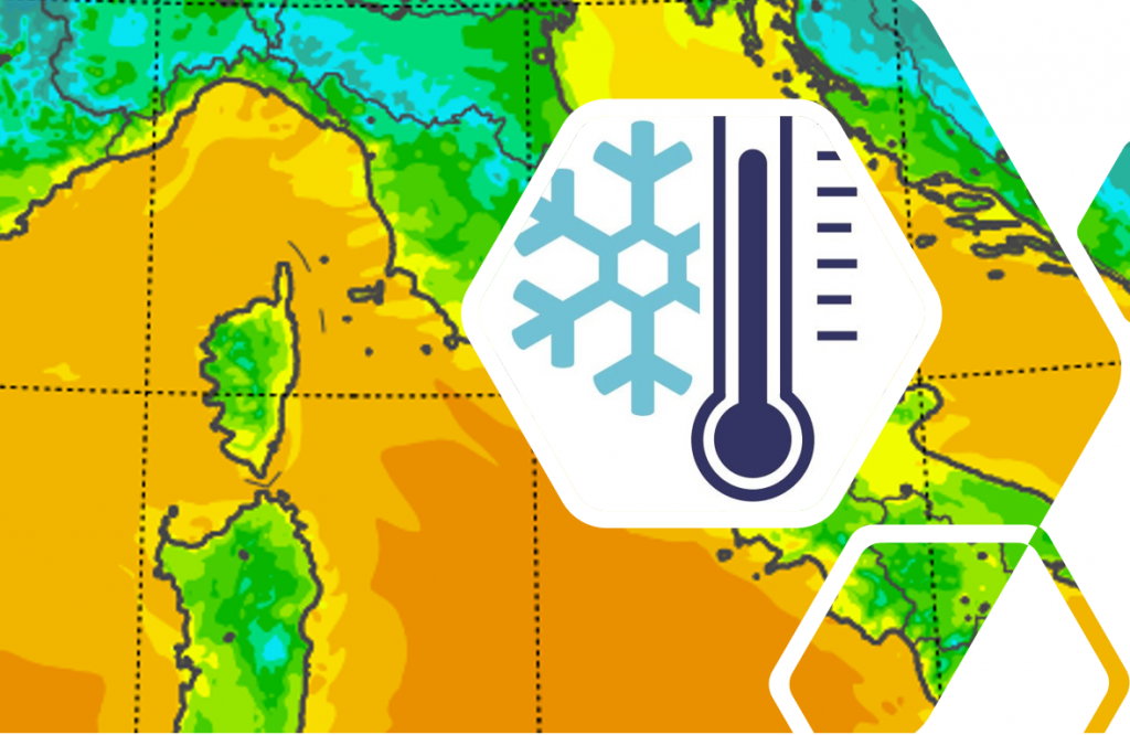 temperature minime italia oggi