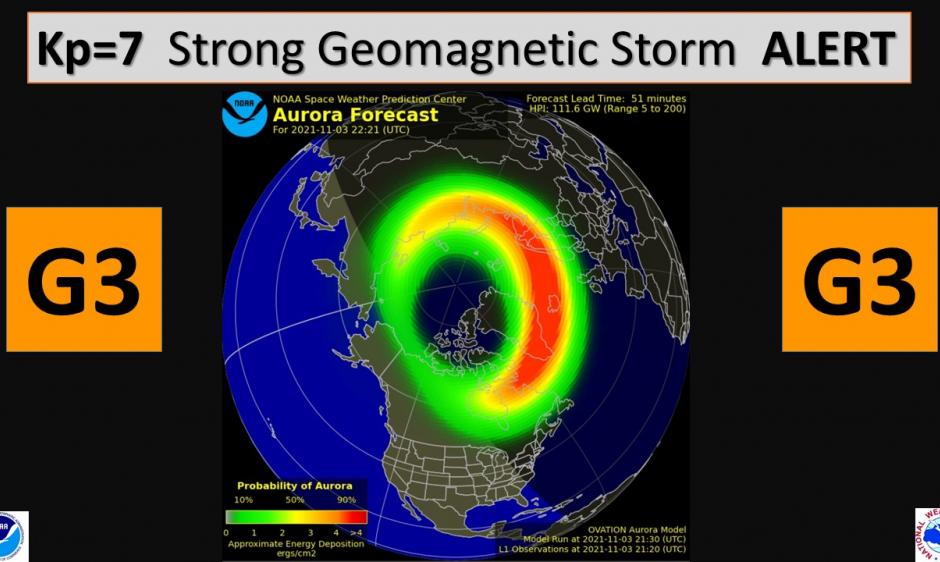 forti tempeste geomagnetiche tempeste geomagnetiche oggi 4 novembre