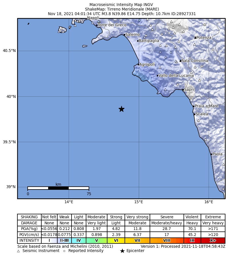 terremoto campania