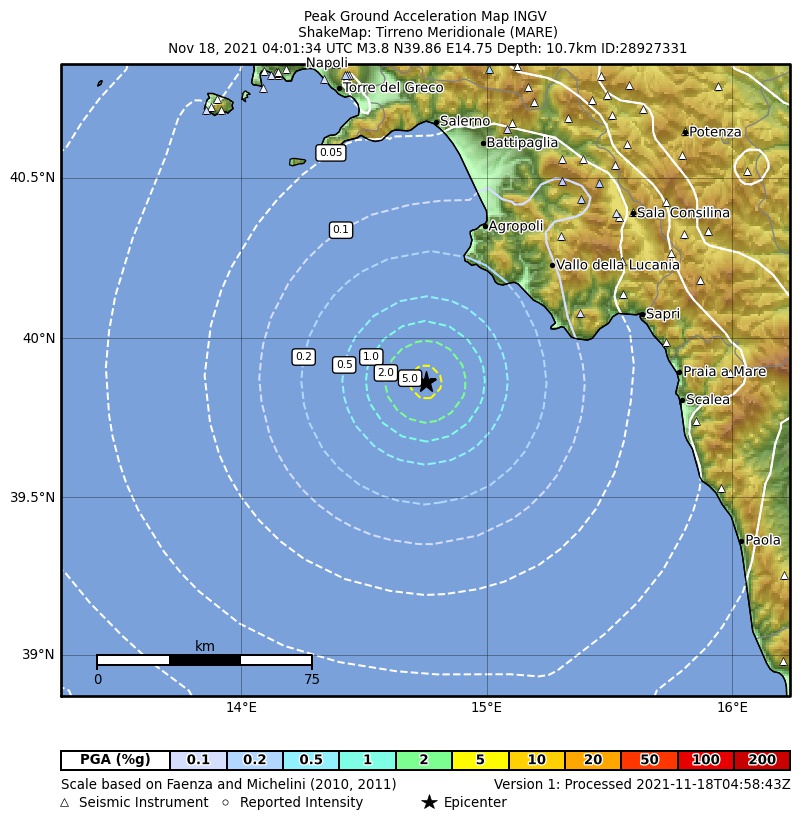 terremoto campania