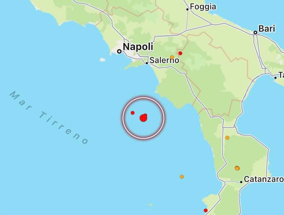 terremoto tirreno meridionale
