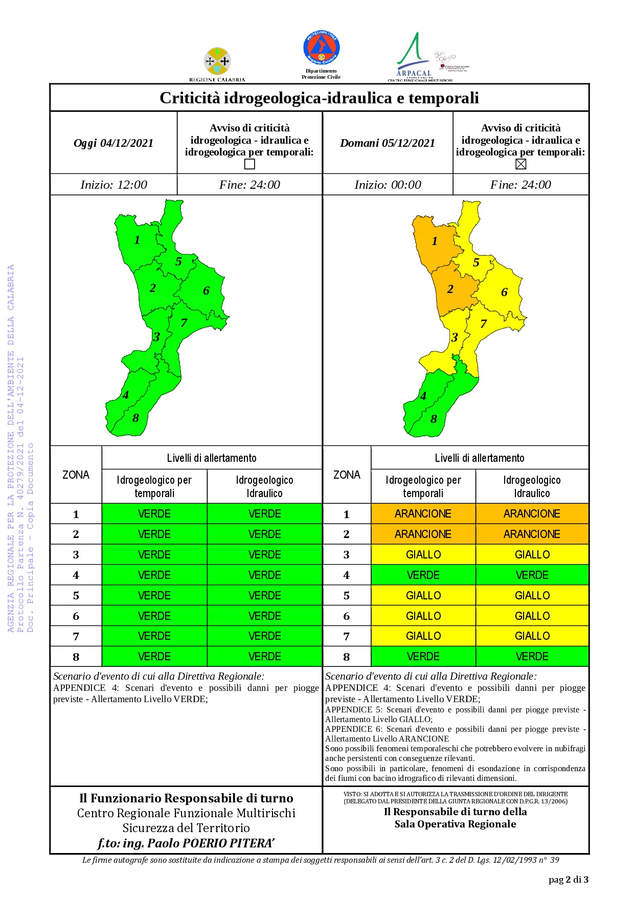 allerta meteo calabria