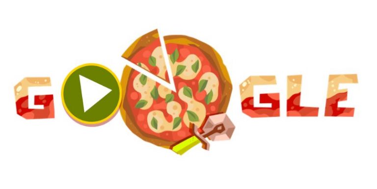 google doodle in onore della pizza