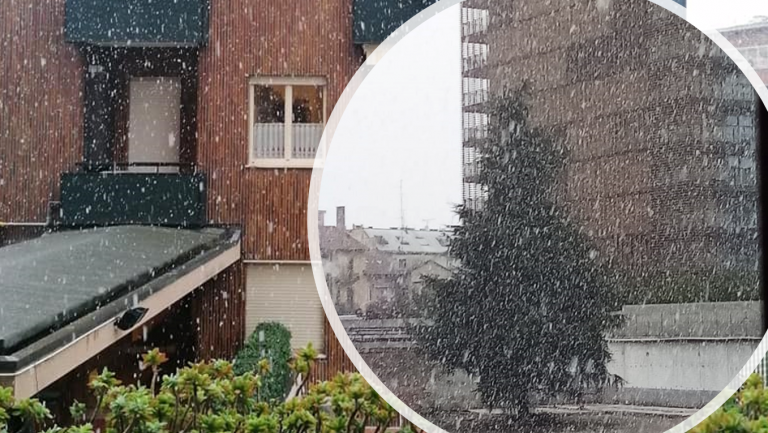 neve a Milano 10 Dicembre
