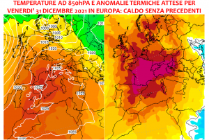 previsioni meteo capodanno 2021 caldo record