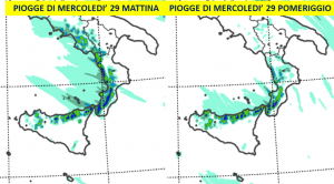 previsioni meteo piogge sud italia mercoledì 29 dicembre 2021