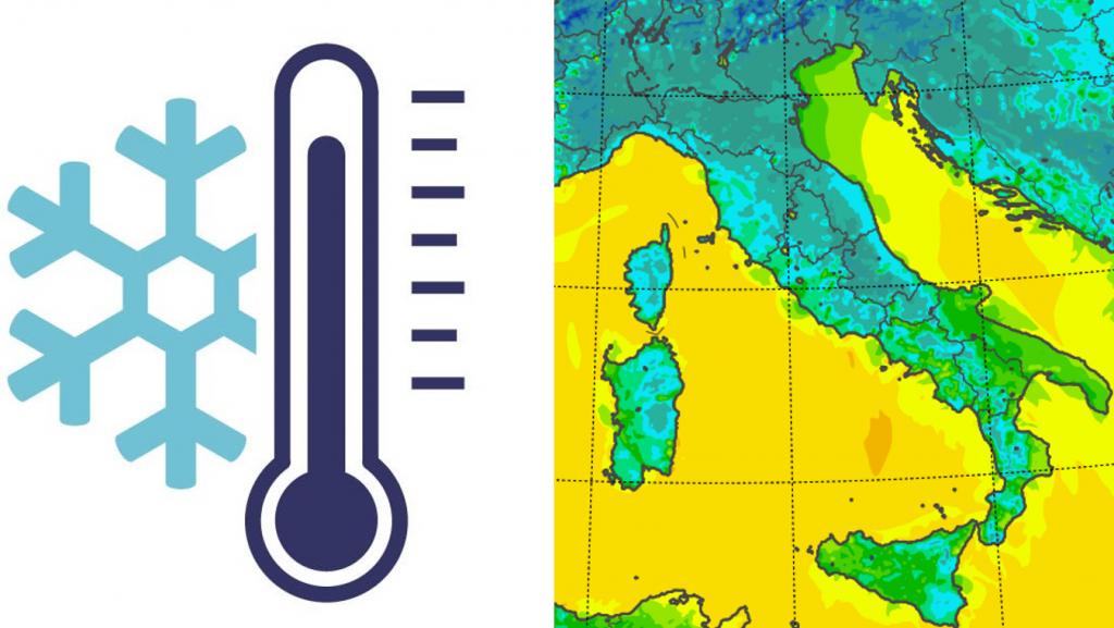 temperature minime italia oggi