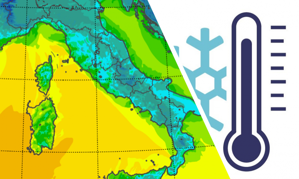 temperature minime italia oggi