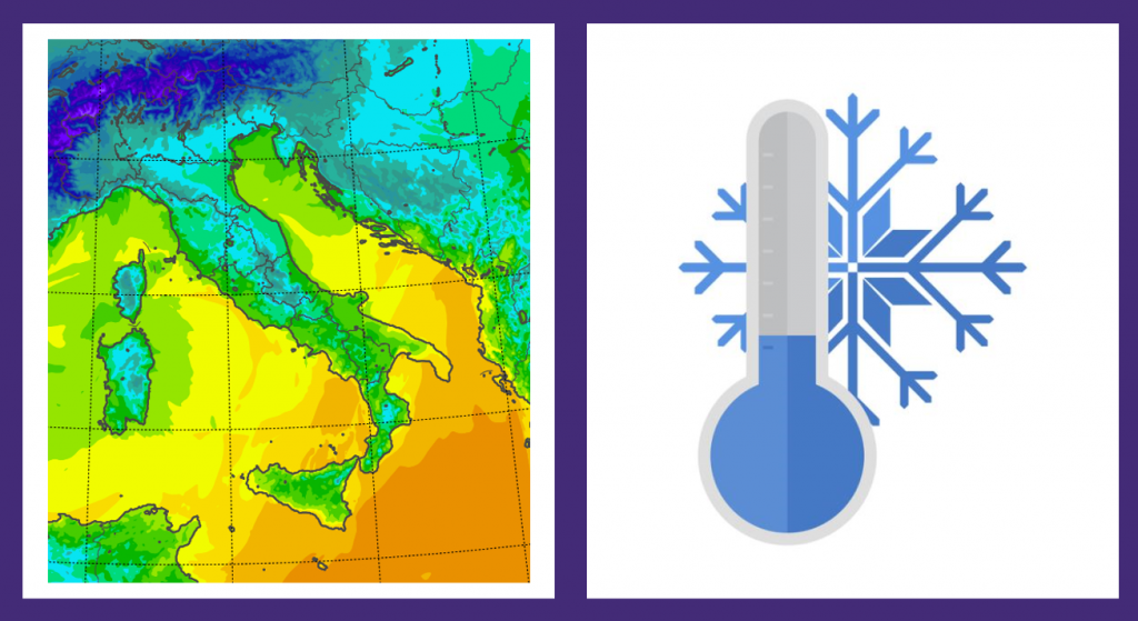 temperature minime italia oggi