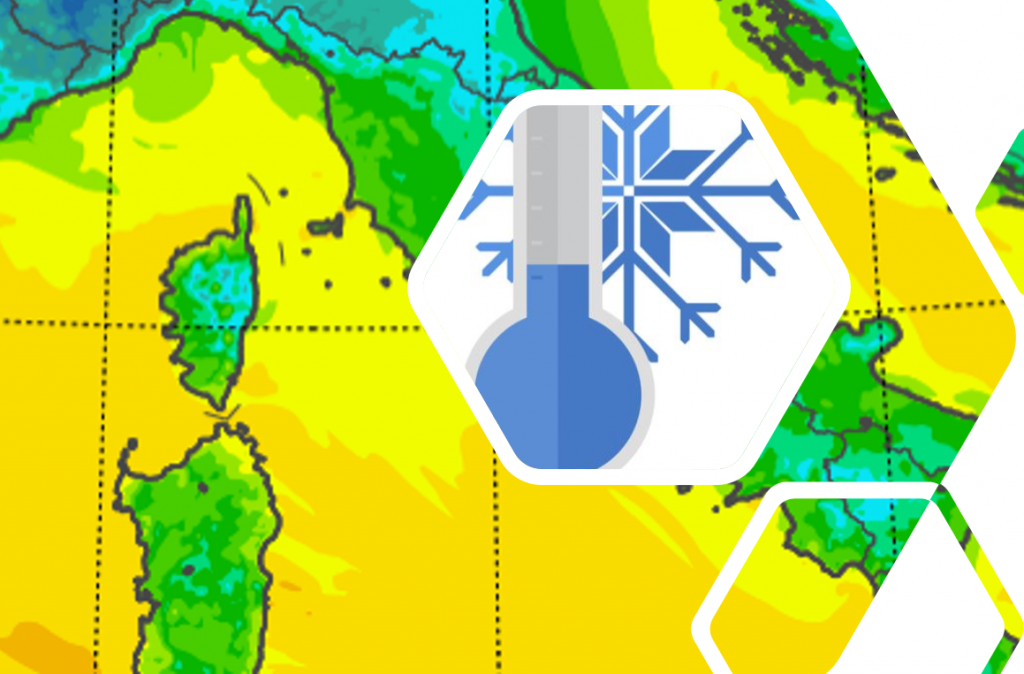 temperature minime italia oggi