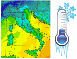 temperature minime italia oggi