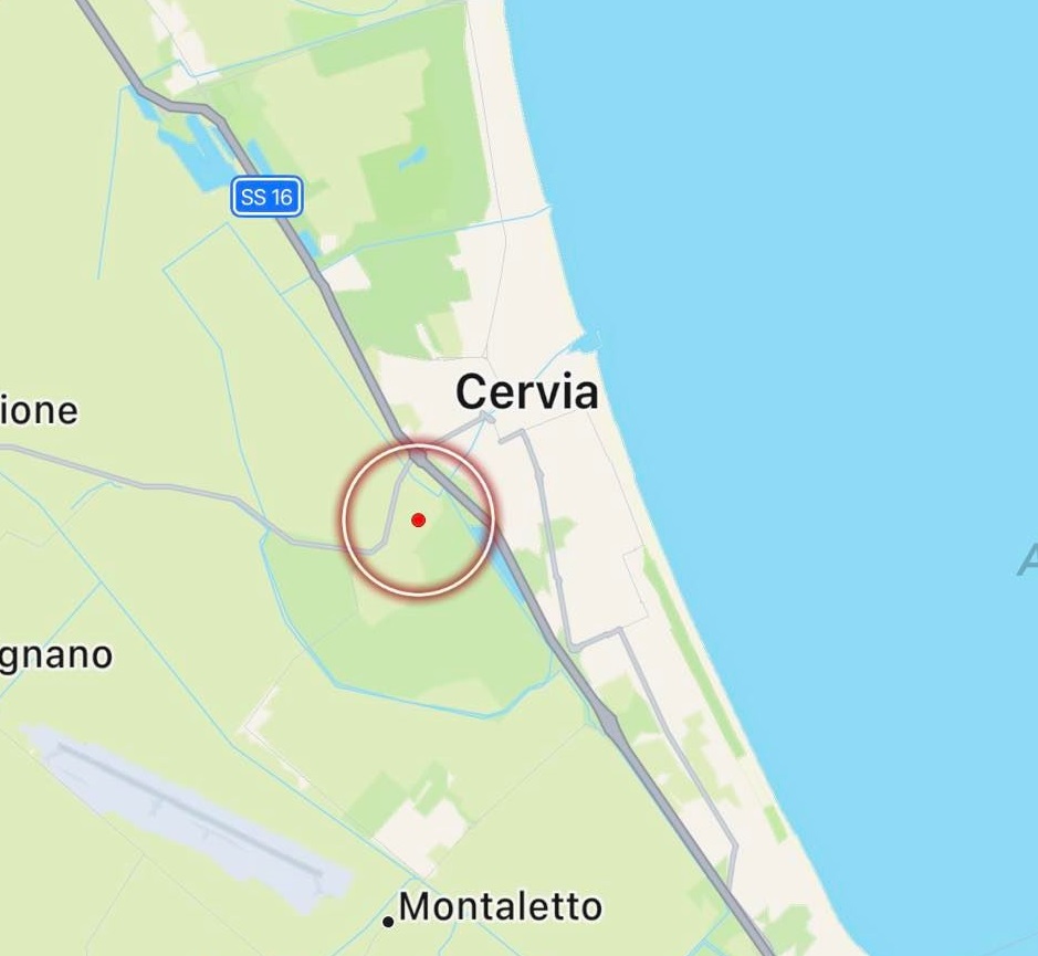 terremoto Cervia Ravenna