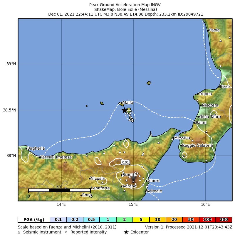 terremoto isole eolie