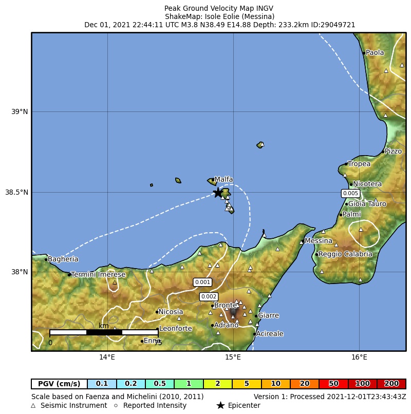 terremoto isole eolie