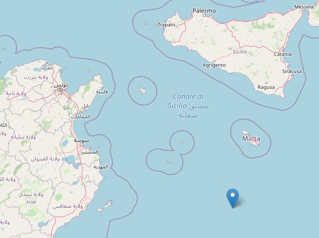 terremoto malta lampedusa