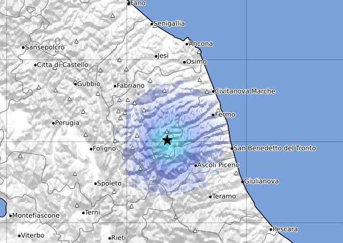 terremoto oggi amandola fermo