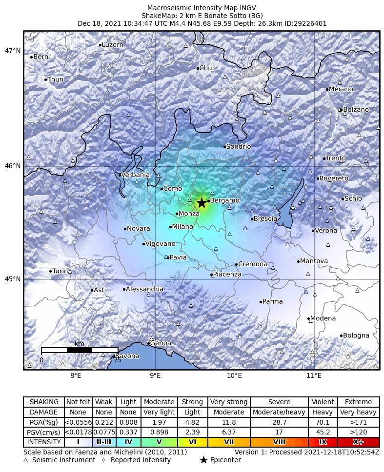 terremoto oggi lombardia