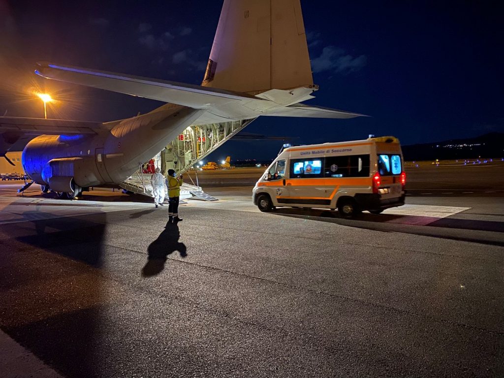 trasporto Aeronautica Militare Lamezia