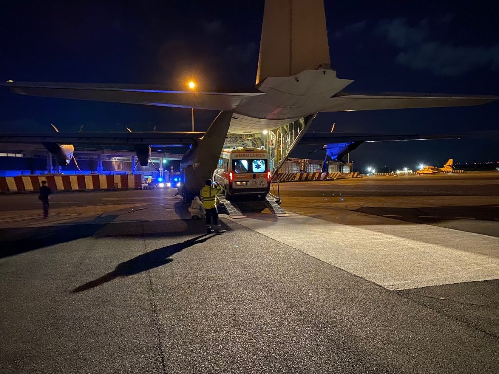 trasporto Aeronautica Militare Lamezia