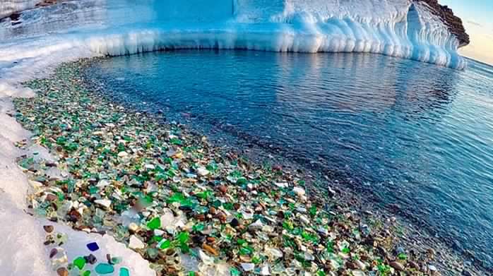 watercolor glass beach
