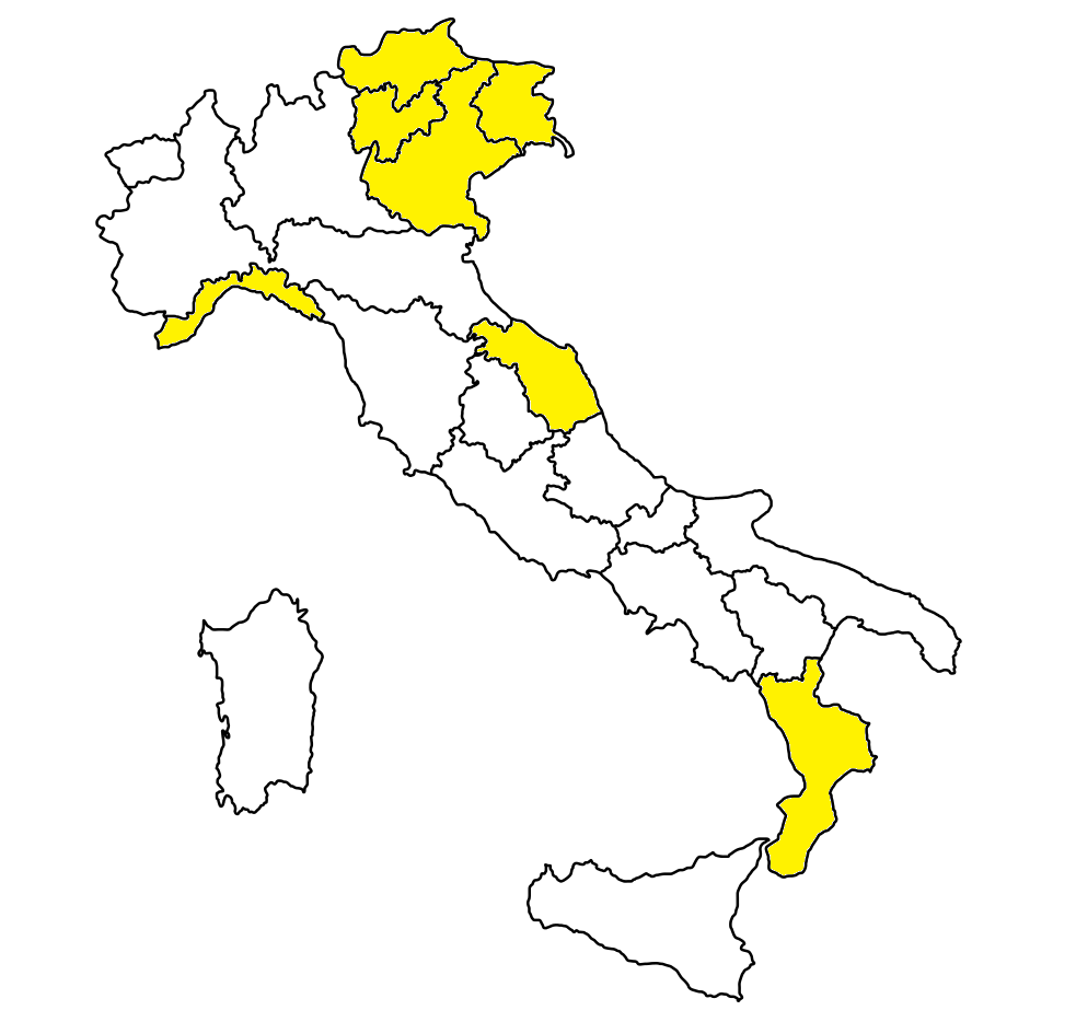 zone gialle italia 20 dicembre 2021