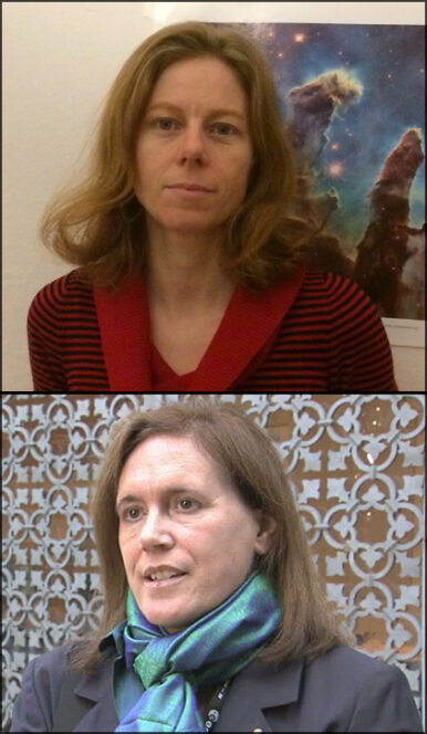 Francesca Annibali (in alto) e Monica Tosi (in basso), astrofisiche all’Inaf di Bologna