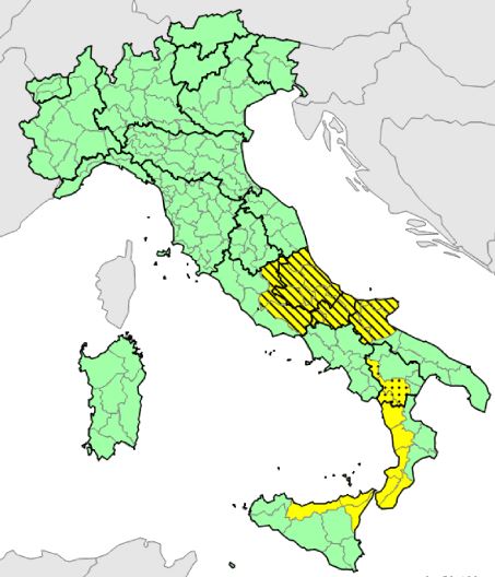 allerta meteo 9 gennaio