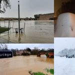 Maltempo, inondazioni nel sud della Francia: piena eccezionale della Garonna a Tolosa, tanta neve sui Pirenei – FOTO
