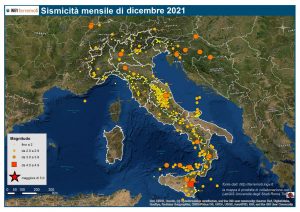 sismicità dicembre 2021