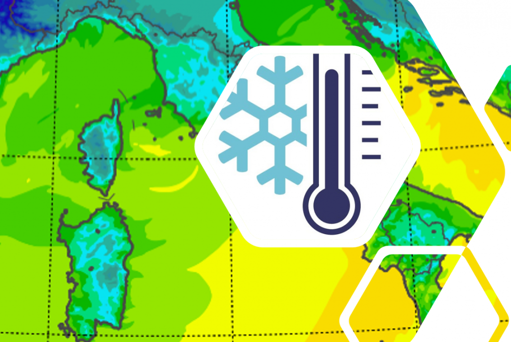 temperature minime italia oggi