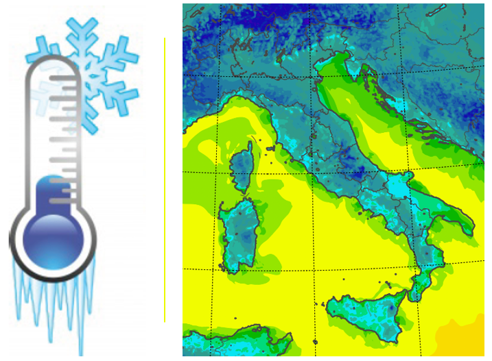 temperature minime italia oggi