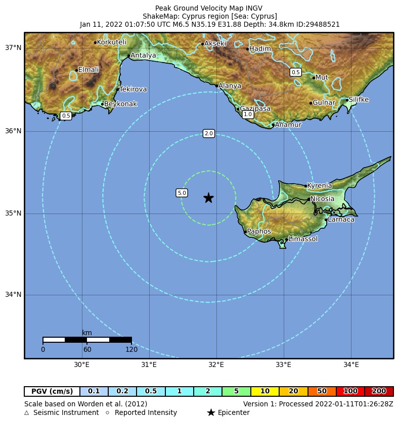 terremoto cipro