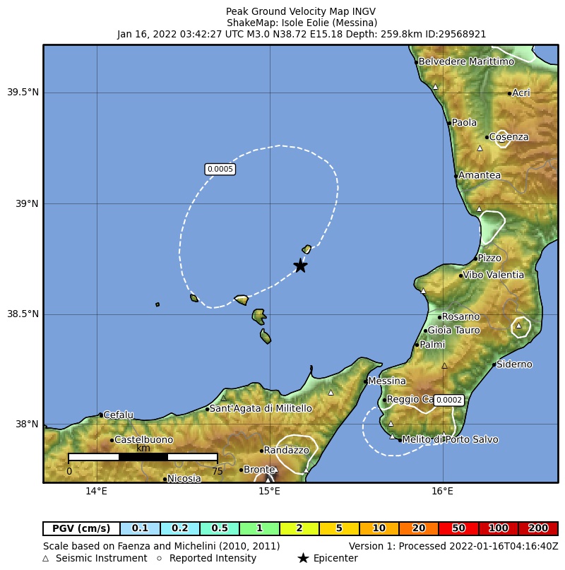 terremoto eolie
