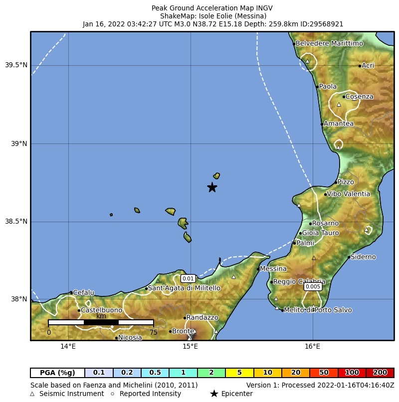 terremoto eolie