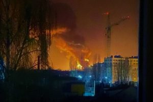 Guerra Ucraina deposito petrolifero kiev