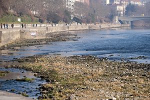fiume po siccità