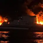 Incendio traghetto Euroferry Olympia: ancora 2 persone intrappolate a bordo
