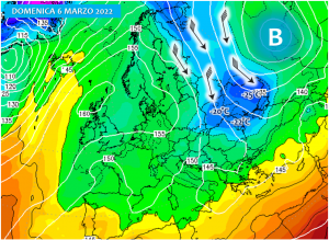 meteo europa domenica 6 marzo 2022