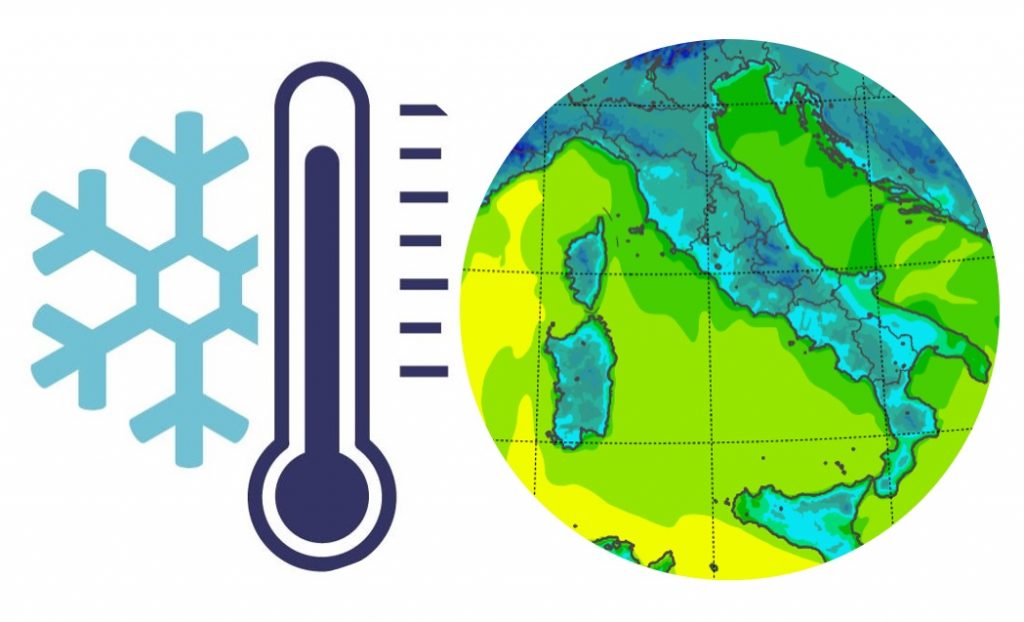 temperature minime italia oggi