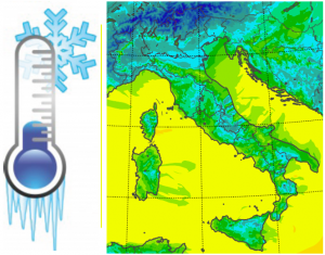 temperature minime italia oggi