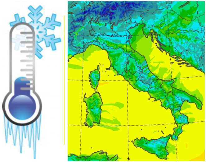 temperature minime italia oggi