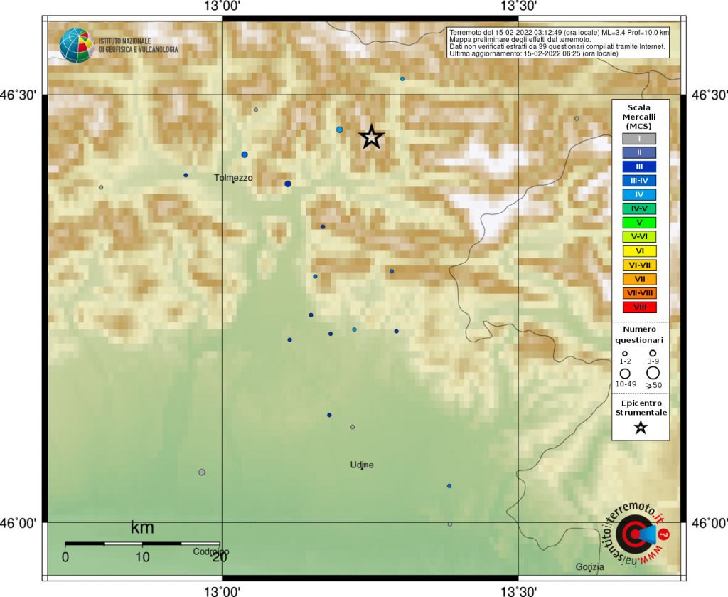 terremoto friuli udine dogna