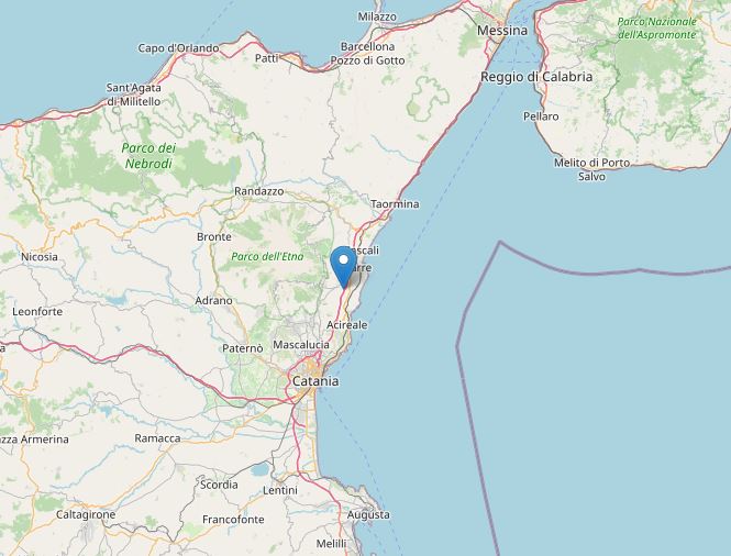 terremoto oggi catania sicilia