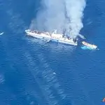 Incendio sul traghetto Euroferry Olympia: la nave è alla deriva, in corso il monitoraggio ambientale [FOTO e VIDEO]