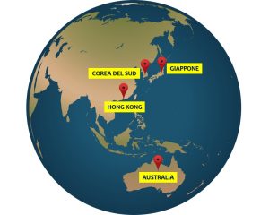 giappone corea australia hong kong
