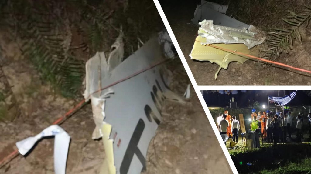 incidente aereo cina