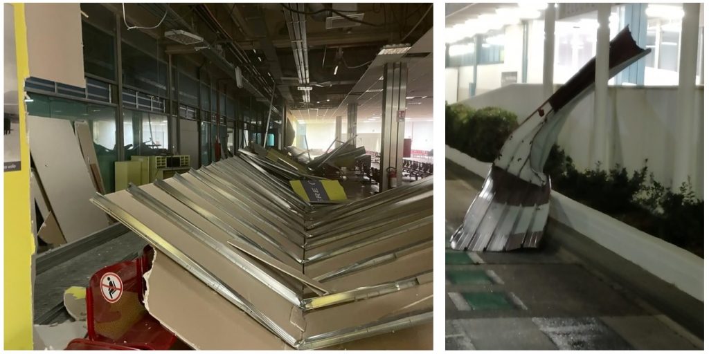 maltempo danni aeroporto palermo